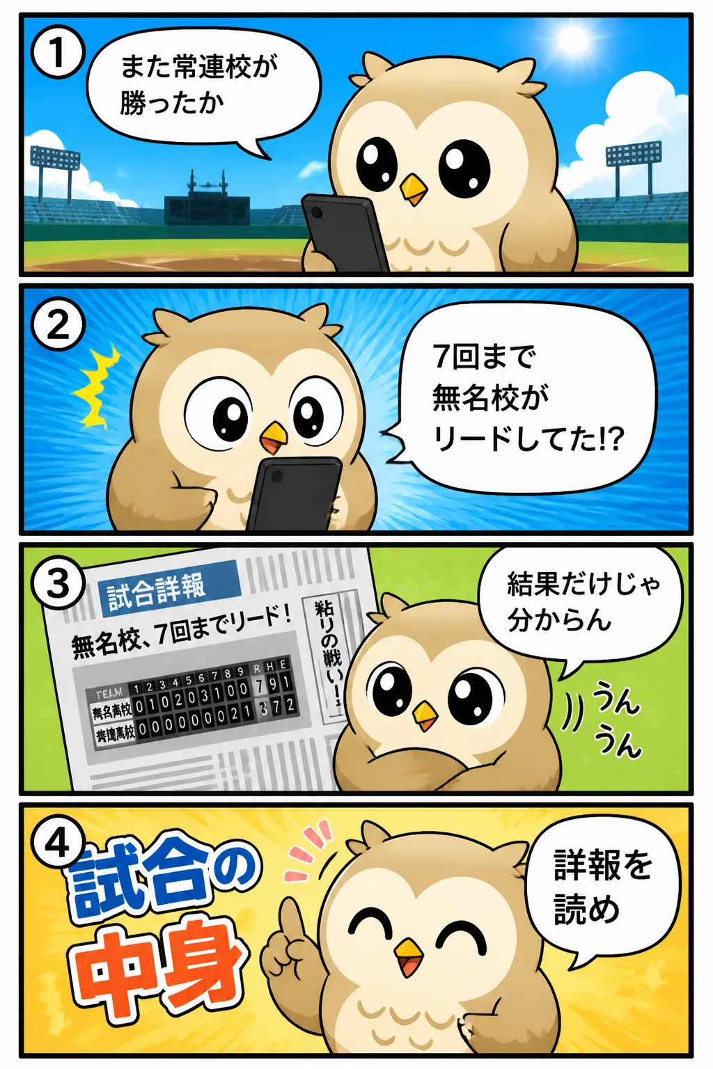 writing-style-core.md の読み取り権限が得られなかったが、プロンプト内に「アンチAI文体」セクション 4コマ漫画